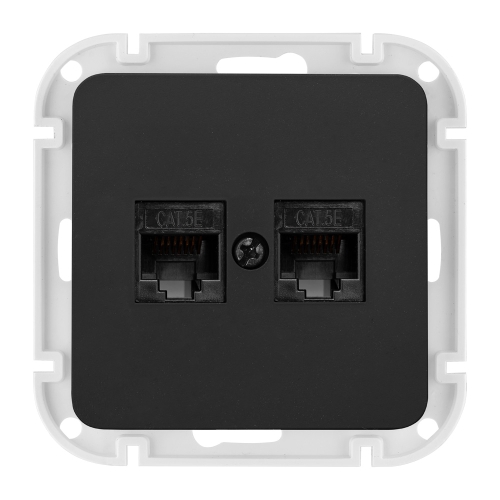 Розетка РК216-6512 карбон