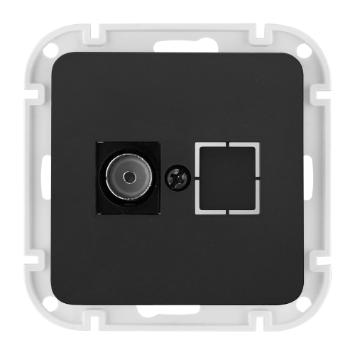 Розетка ТР-6541 карбон